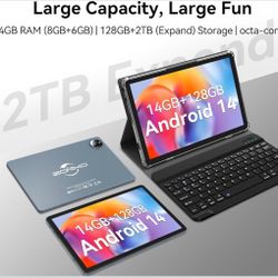TIK TOK 10inch Tablet Android 14 /14gmRam /128gb Rom