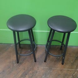 (2) STOOLS YOUTH/SADDLE CHAIR SIZE