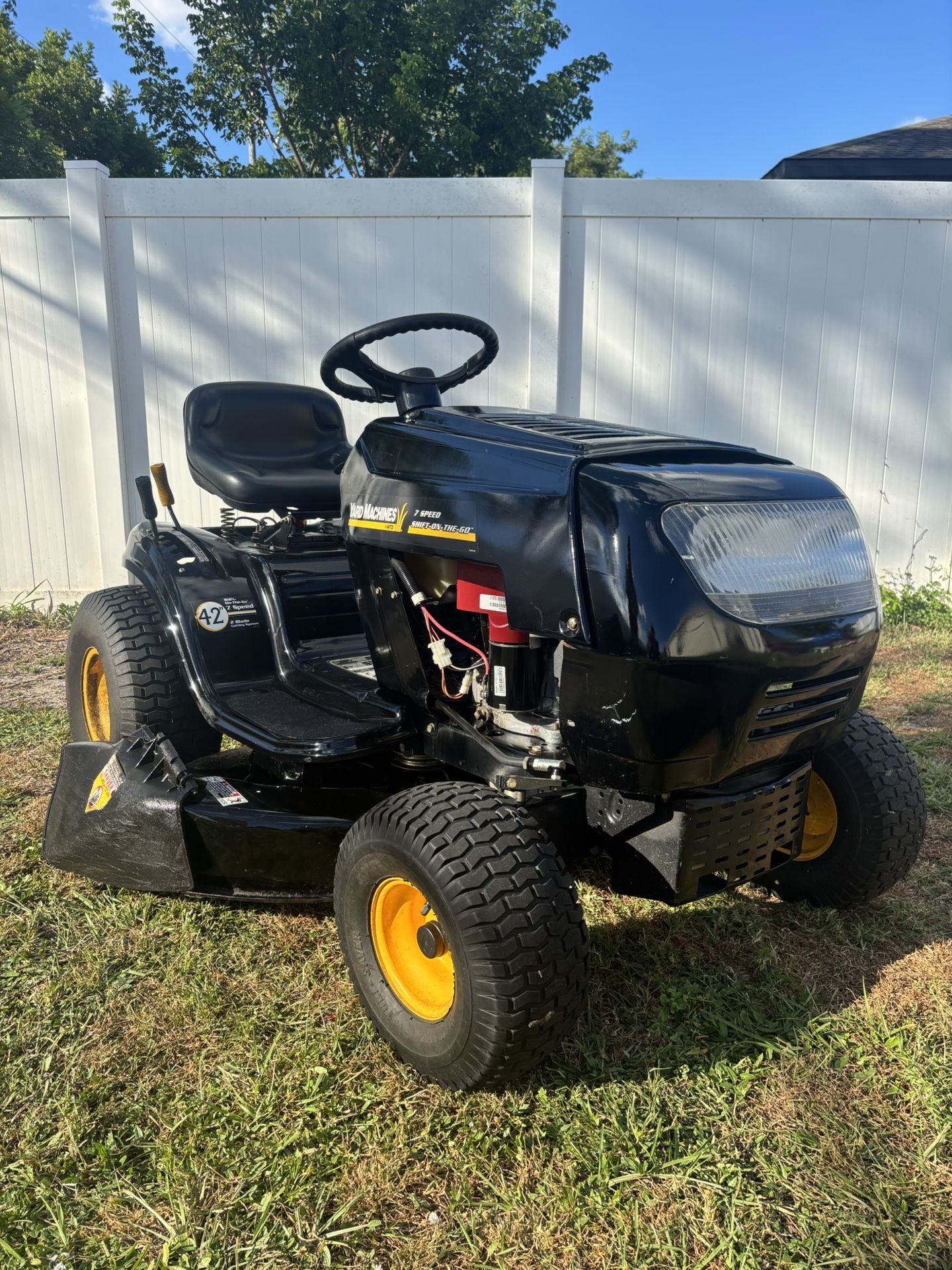 Yard Machines Riding Lawn Mower