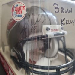 Tampa Bay Buccaneers Riddell Speed Mini Helmet. Signed by Brian Kelly