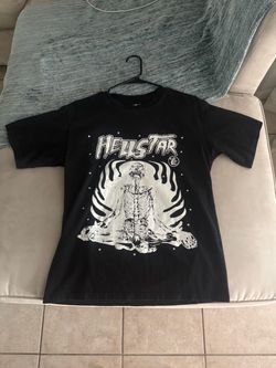 Hellstar Black Graphic T-Shirt Size Small