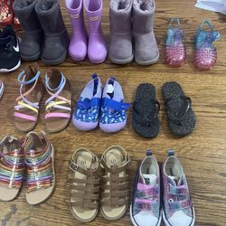 22 Pairs Of Nikes, Ugg Hunter Boots Shoes