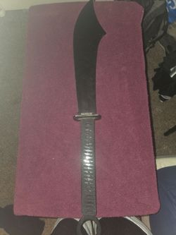 RUDK Black Tactical Machete Sword