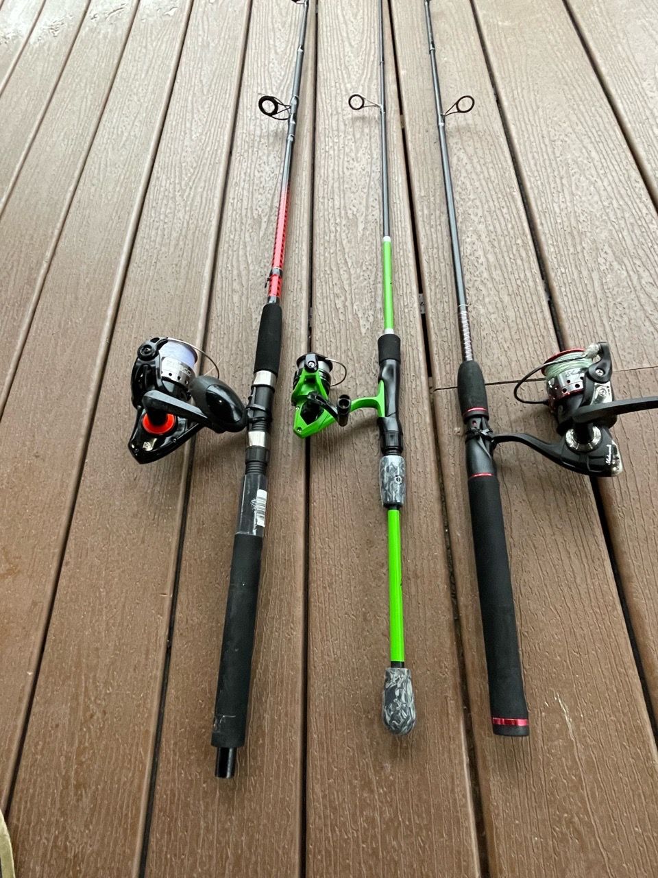Fishing rods reels $45 for all 3 together for Sale in Spring, TX - OfferUp