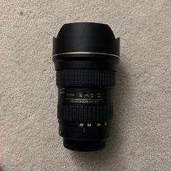 Tokina Opera 16-28mm 2.8 Canon Mount Like New