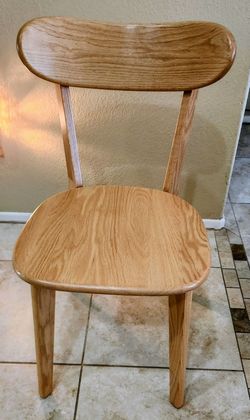 Solid Oak Wood Dining Chairs
