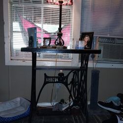 Table made With A Singer frame 