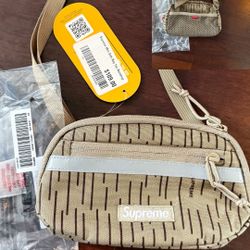 Supreme Mini Side Bag FW24 Tan Raindrop