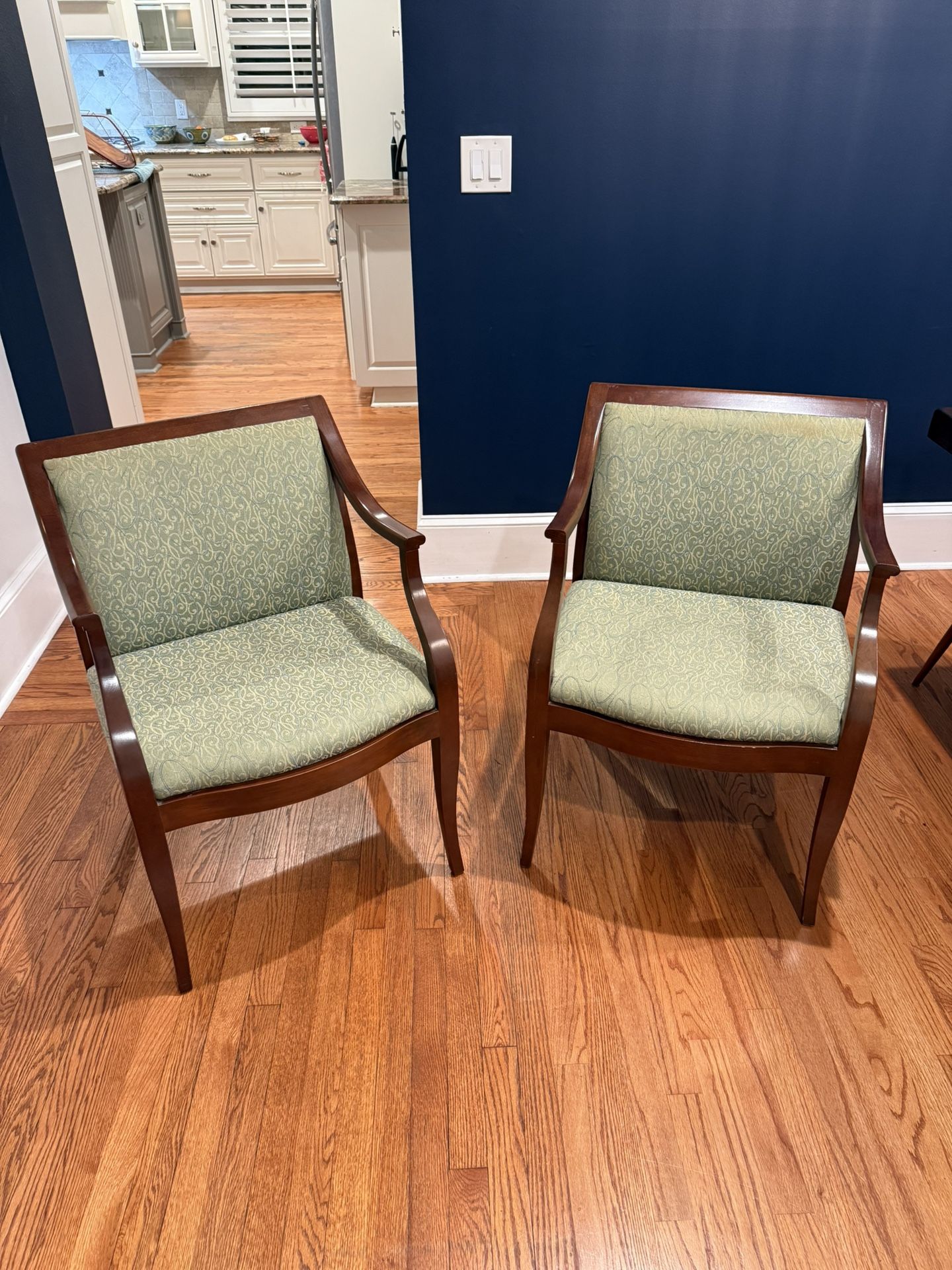 Two Mid Century Gunlocke Side Chairs