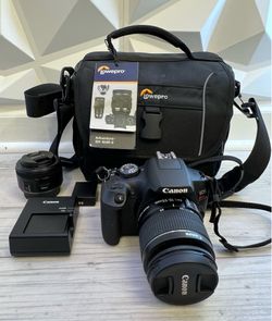Canon Rebel T7 Kit - 50mm, & Accessories