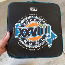 Super Bowl XXVIII 1994 Georgia Dome Atlanta Seat Cushion 