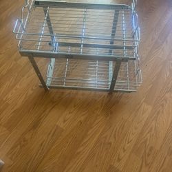 Cabinet  Slide In  and out  racks  For easy access  to Your Pots  and pans