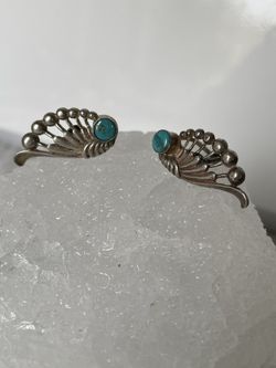 Turquoise sterling silver earrings