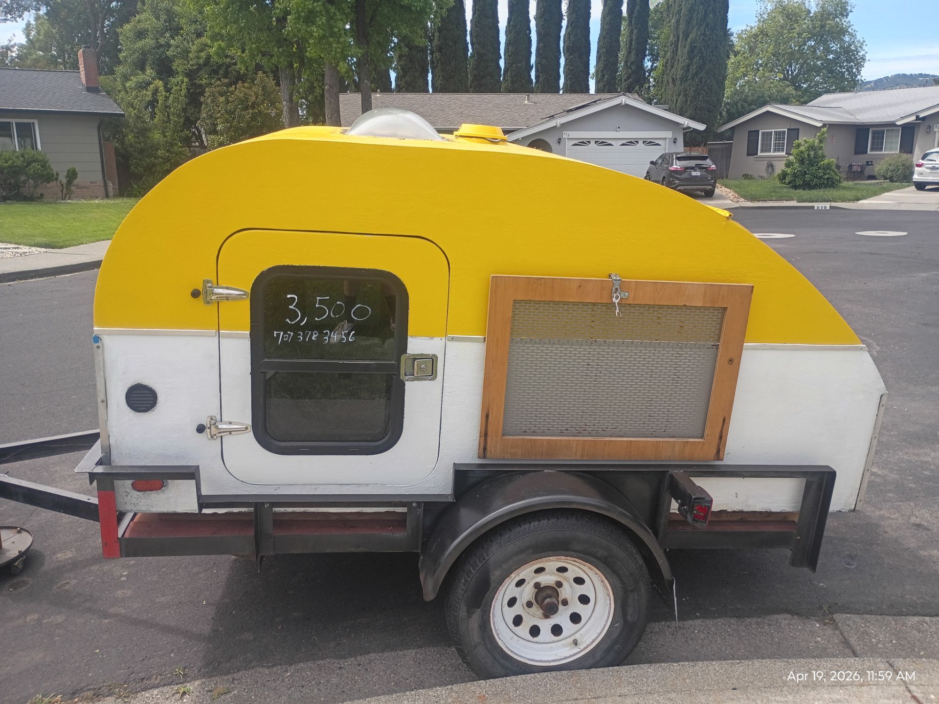 Refurbished teardrop trailer