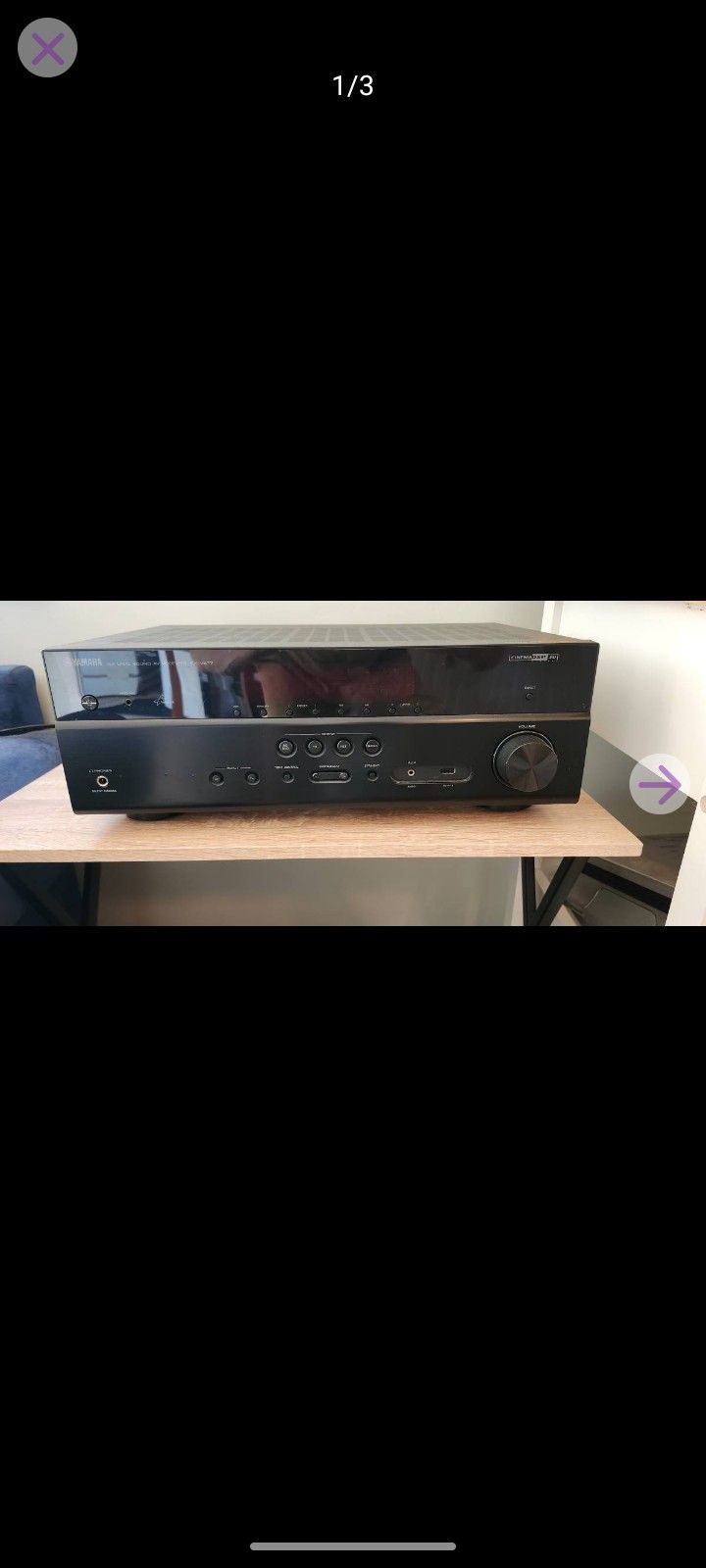Yamaha RX V-477 5.1 Surround Sound Receiver And 12" Subwoofer In Box