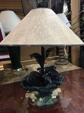 Vintage 16" Bunny Rabbit Table Lamp