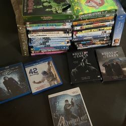 Large DVD + Blu Ray collection - Vast Variety of Movies/ Shows / Genres !