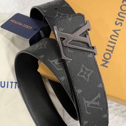 Black Louis Vuitton Reversible Belt