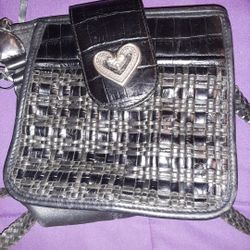 Black Small Brighton Leather Bag 