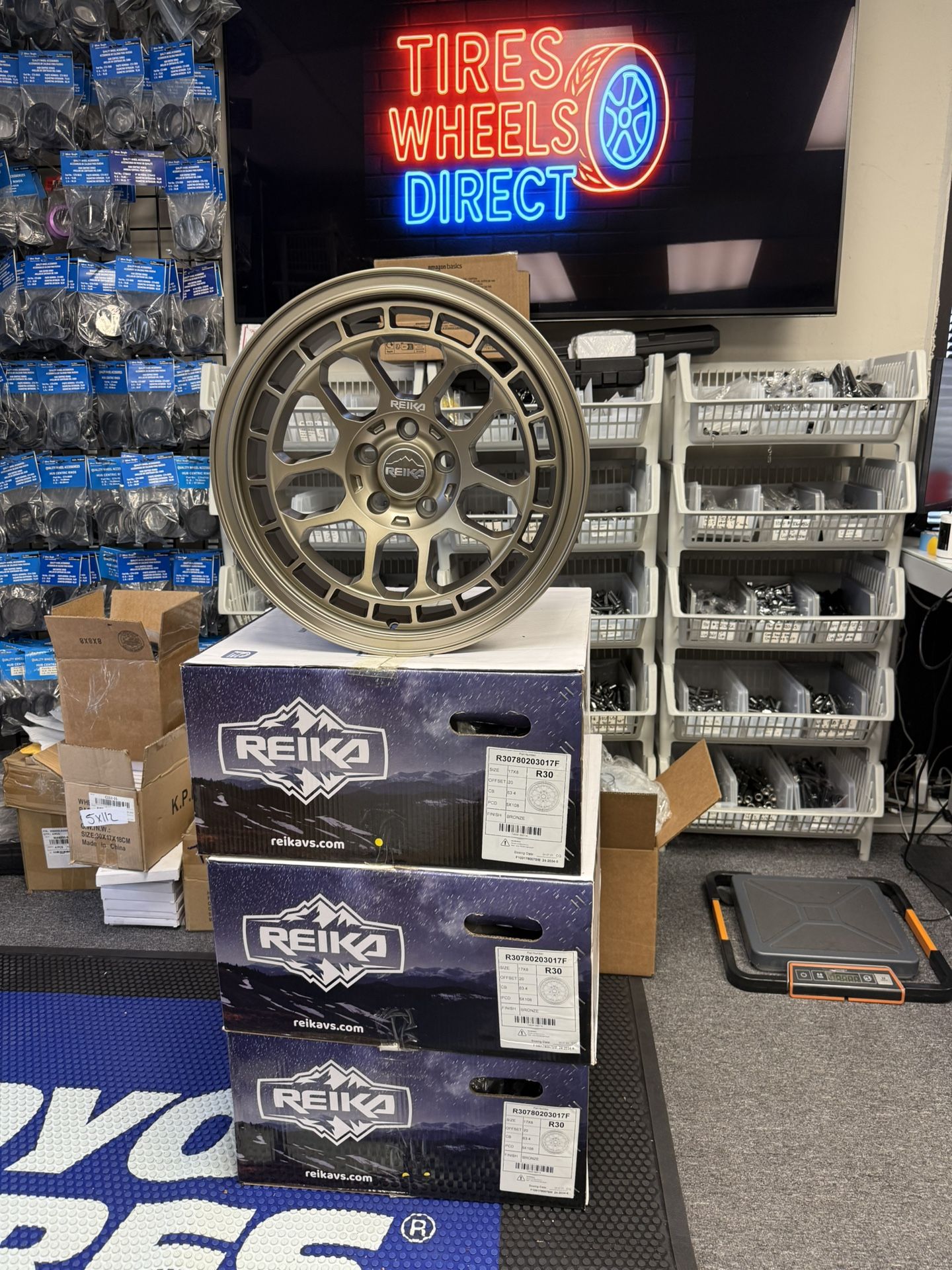 (Set of 4) Reika R30 Drifter 17x8 5x108 +20mm Bronze Wheels Rims 17" Inch