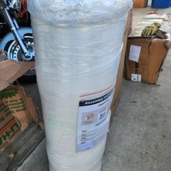 Queen metal bedframe with mattress. Brand new. $200. Price is firm. The bedframe is missing assembly instructions.