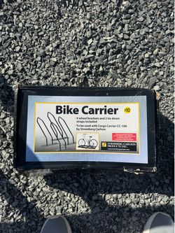 Truck ladder rack and bike carrier for cargo carrier 2 1/2 wide