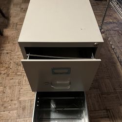 2 Drawer Metal File Cabinet