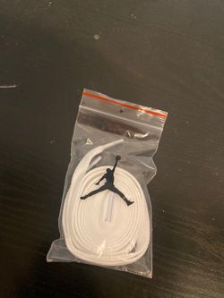 White Air Jordan Laces