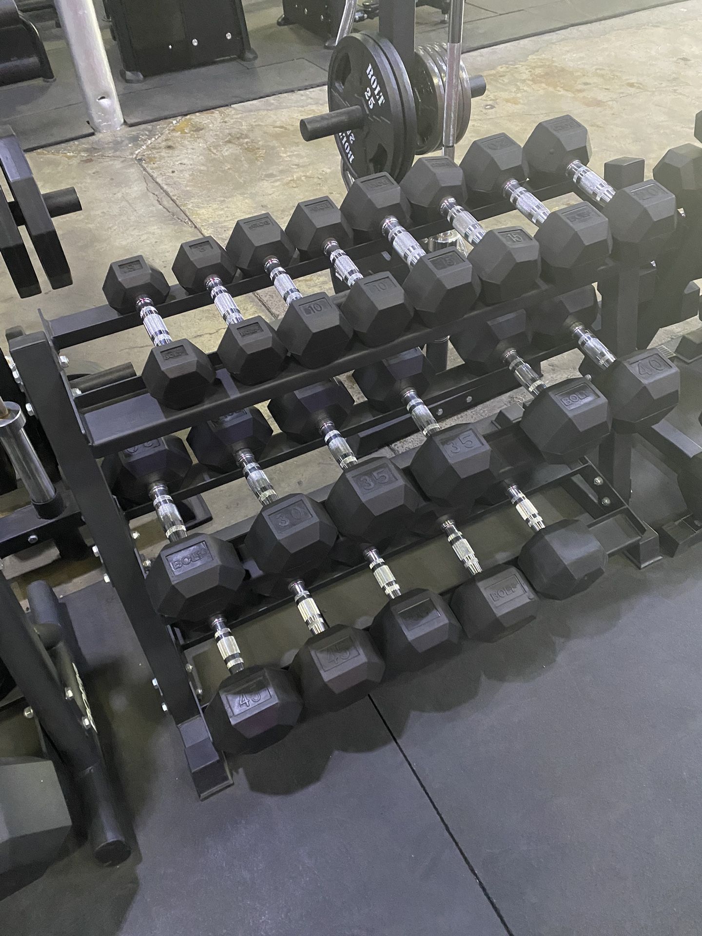 Dumbell Set Brand New 5-50lb Comes With Rack