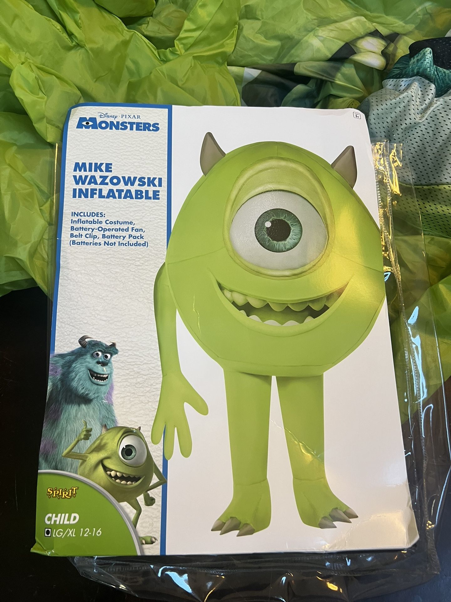 Monsters inc costume Mike Wazowski Youth L/XL 12-16
