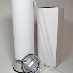 Sublimation Blanks With Plastic Straw