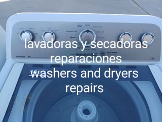 Lavadoras y secadoras.  Washers and dryers