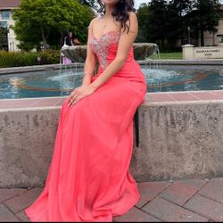 Coral Prom Dress