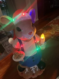 Christmas Santa Mouse LED Decoration
