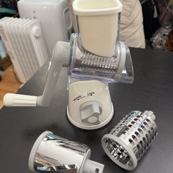 Rotary Cheese Grater, Vegetable Slicer, Nuts Grinder, Blader