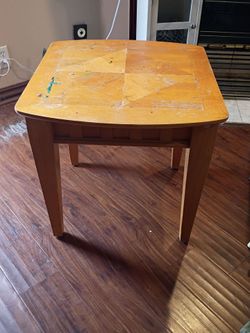 Wooden side table