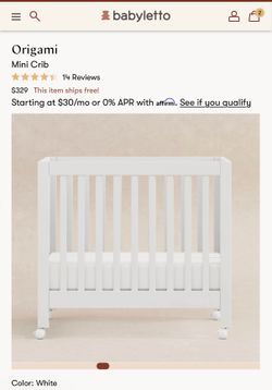 Babyletto mini crib