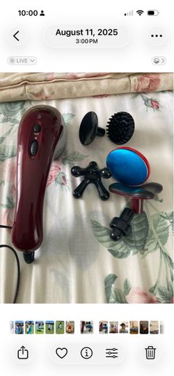 Handheld Electric Massager with Attachments