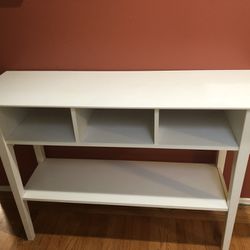 White Wooden Entry Way Console Table