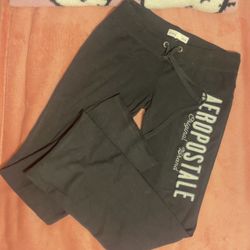 Aeropostale Flared Black Sweatpants