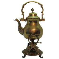 Vintage Brass Tea Kettle Early 1900’s