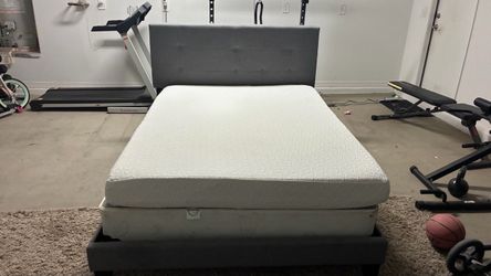 Full Size Bed Frame with Mattress