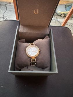 Bulova Women's Crystal Watch with Box