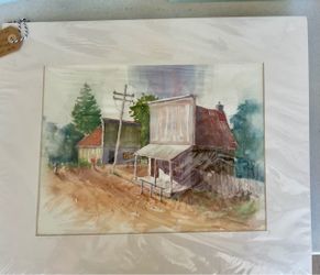 Rural Watercolor Art by San Diego Artist Alexander Semenoick
