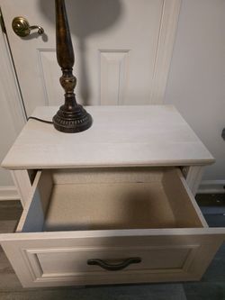 Nightstand table and lamp