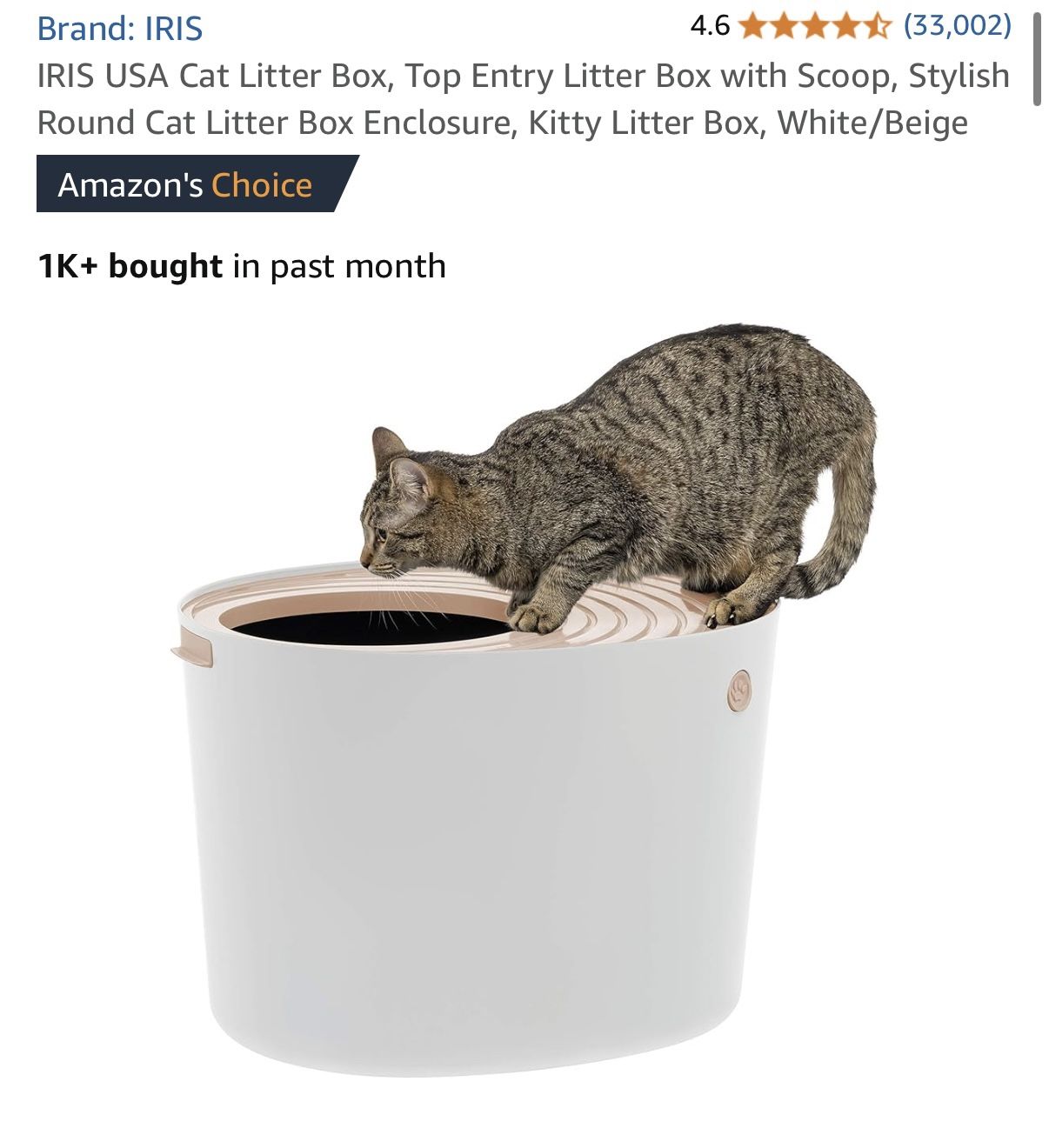 Iris Top Entry Litter Box