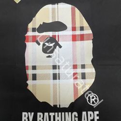 Bape burberry t shirt 