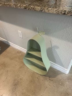 Green Pear Metal Shelf