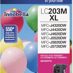 Brother Printer LC203M High Yield 3Pack Ink Cartridges, Magenta/Cyan/ Yellow