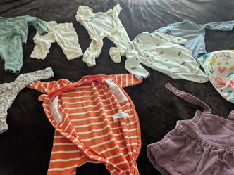 Baby Girl Clothes Bundle (0–6 Months) – $50